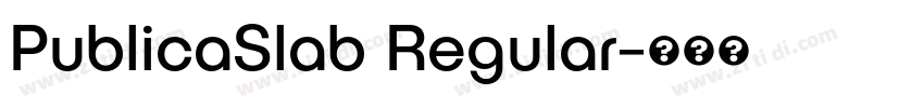 PublicaSlab Regular字体转换